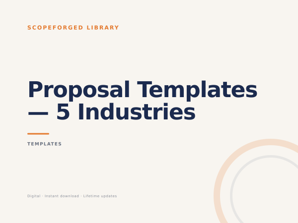 Proposal Templates — 5 industries