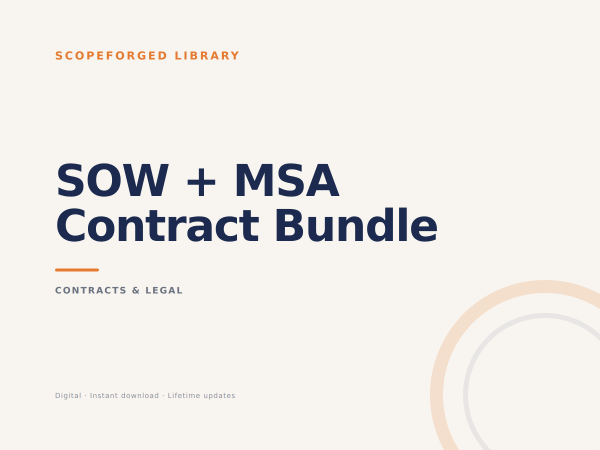 SOW + MSA Contract Bundle