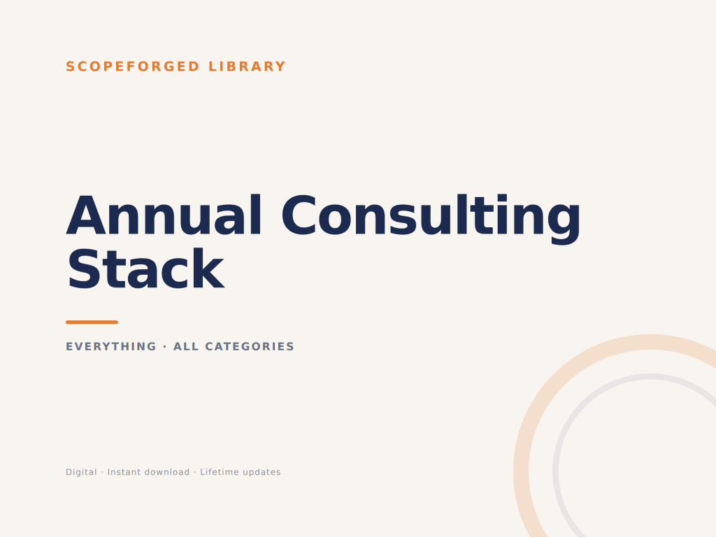 Annual Consulting Stack (everything)