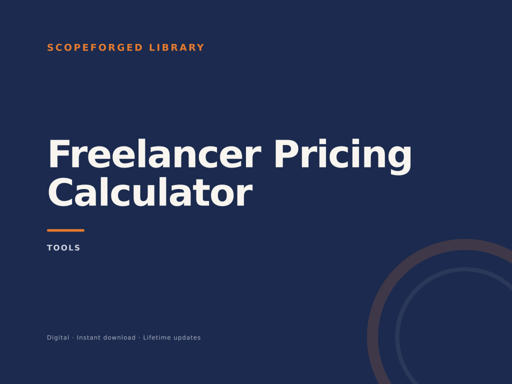 Freelancer Pricing Calculator (Sheets)
