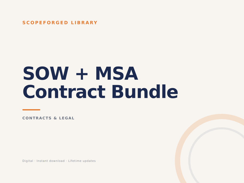 SOW + MSA Contract Bundle